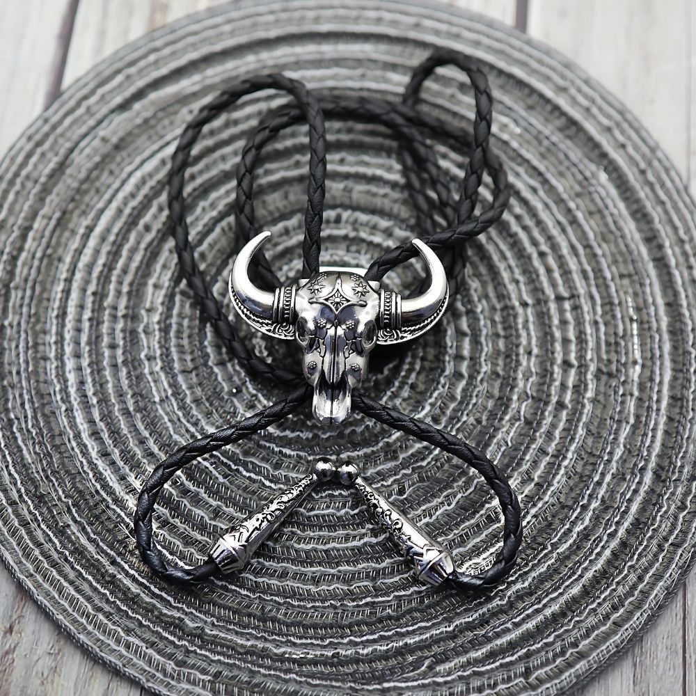 Bison bolo tie