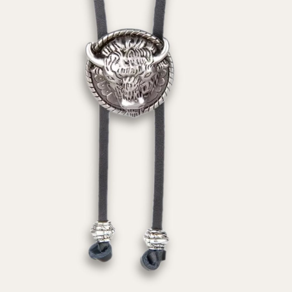 Bull bolo tie