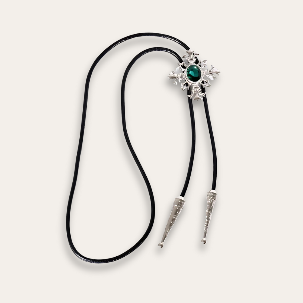 Emerald bolo tie