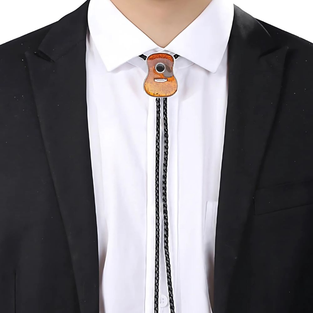 Guitar bolo tie