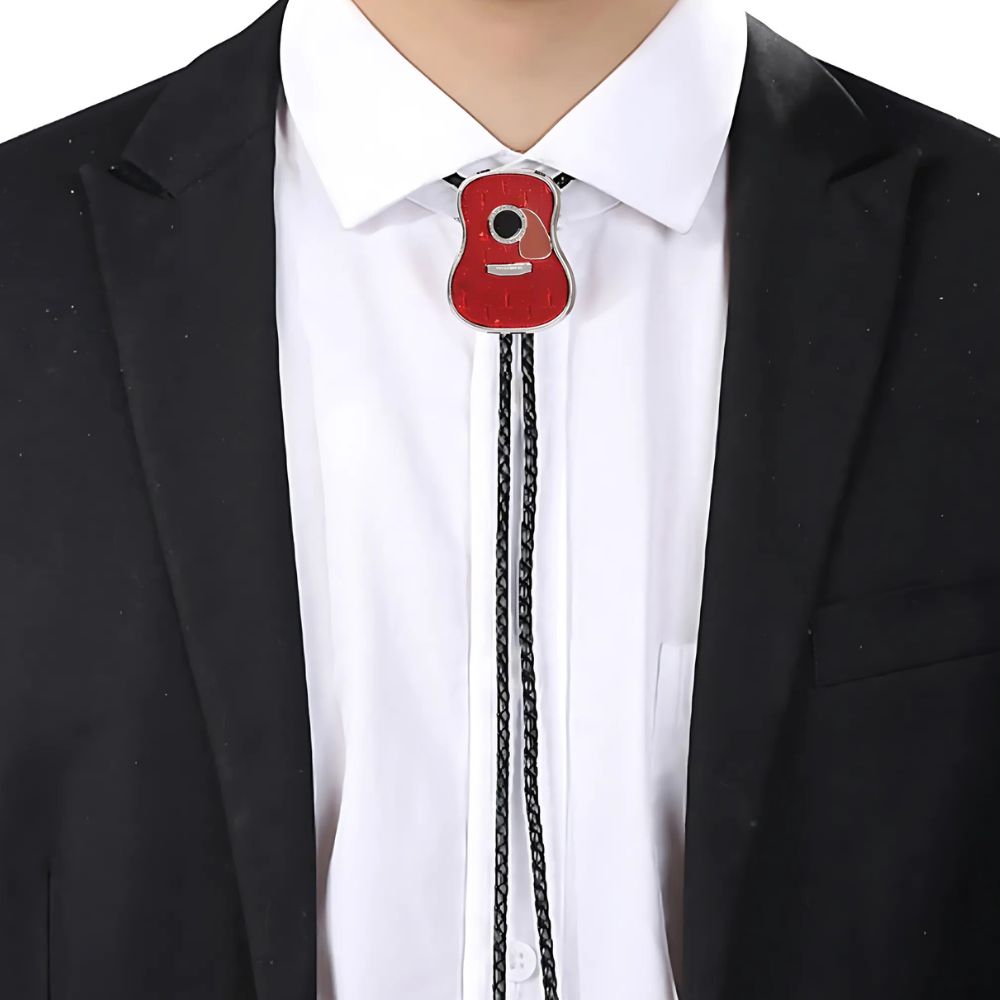 Guitar bolo tie