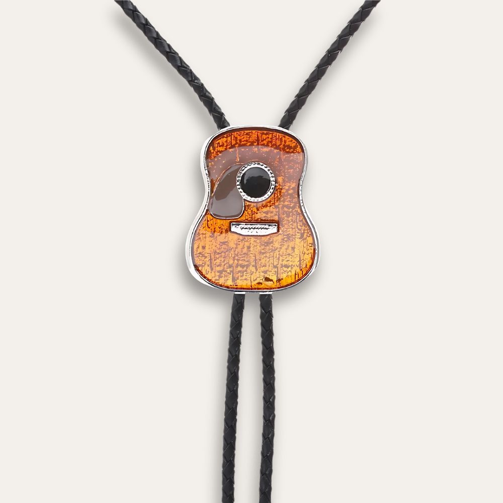 Guitar bolo tie