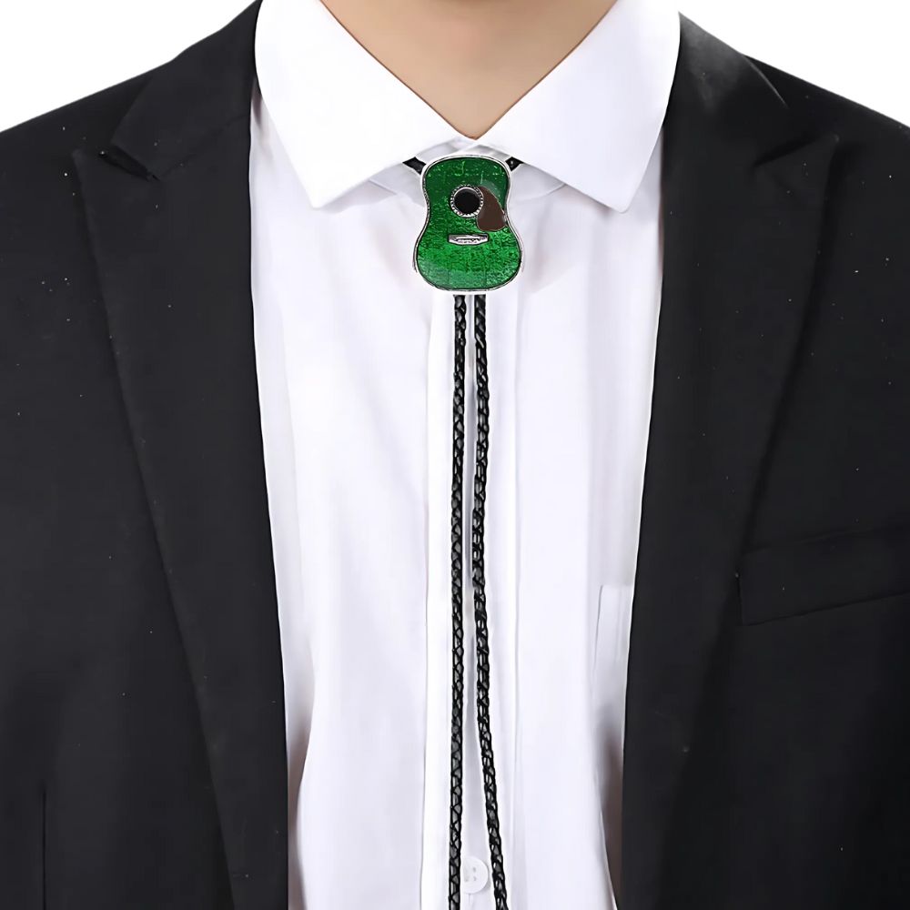 Guitar bolo tie