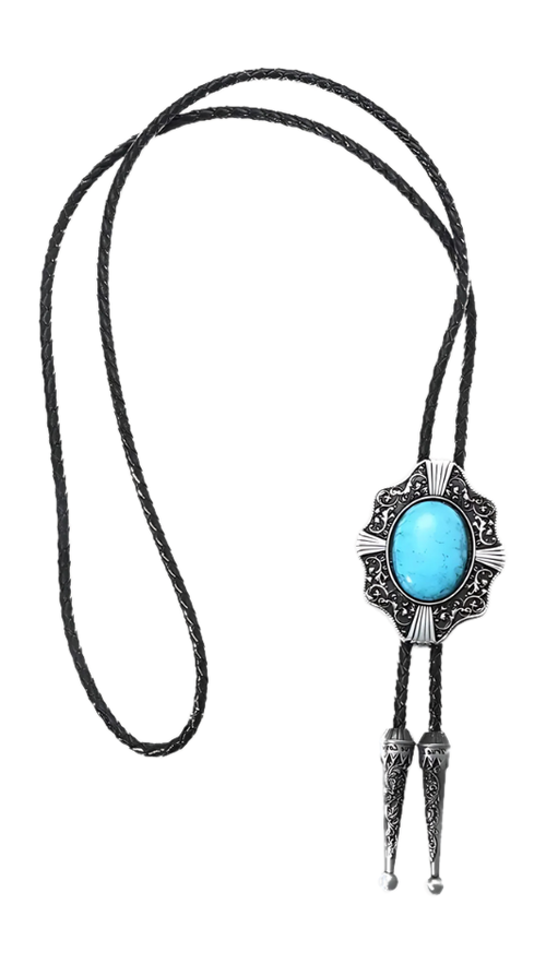 Turquoise-Tone Bolo Tie