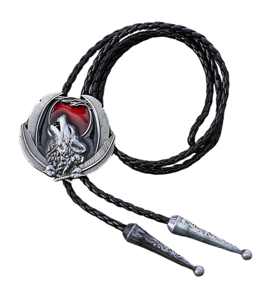 Snarling Wolf Bolo Tie