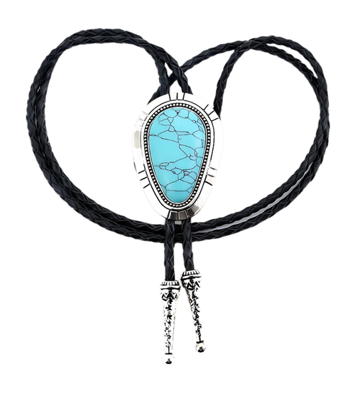 Southwestern Turquoise-Tone Bolo Tie