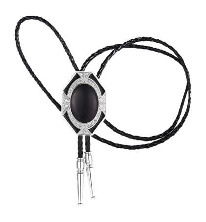 Agate-Tone bolo tie