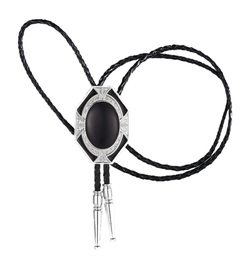 Agate-Tone bolo tie