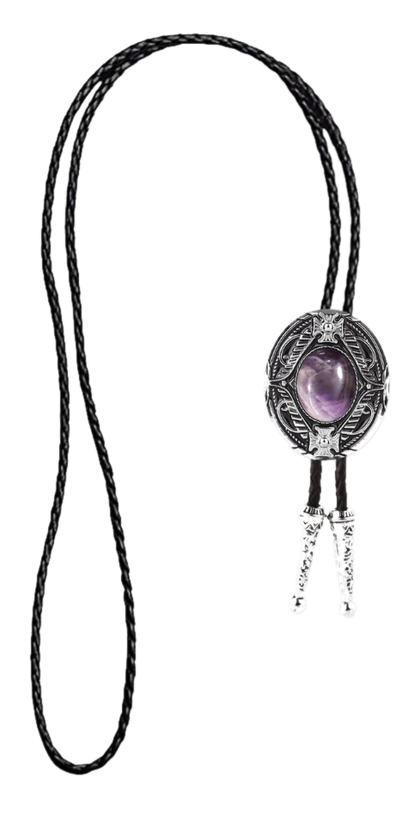 Amethyst-Tone bolo tie