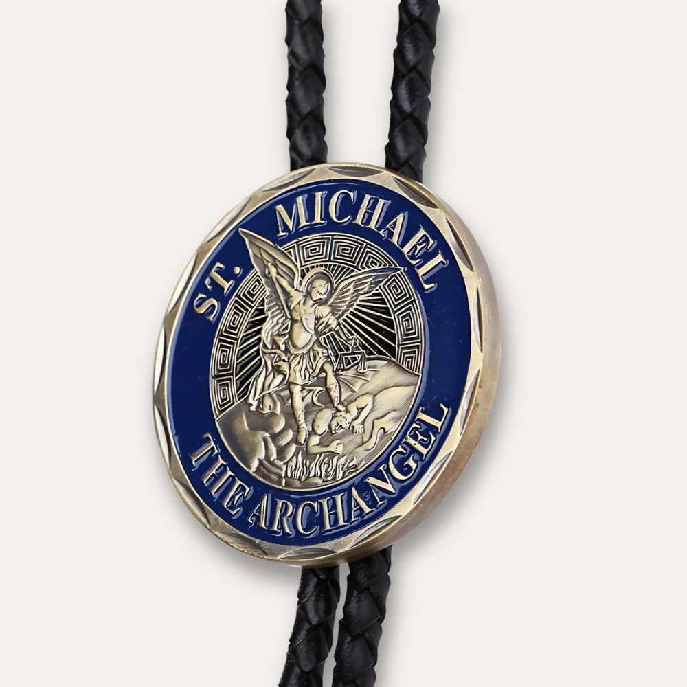 Archangel michael bolo tie, photo 3