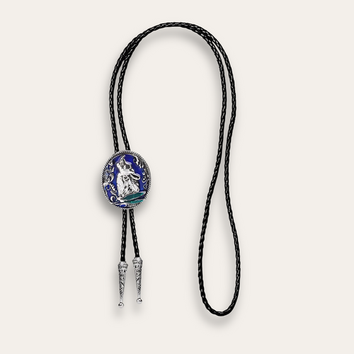 Arizona bolo tie, blue finish