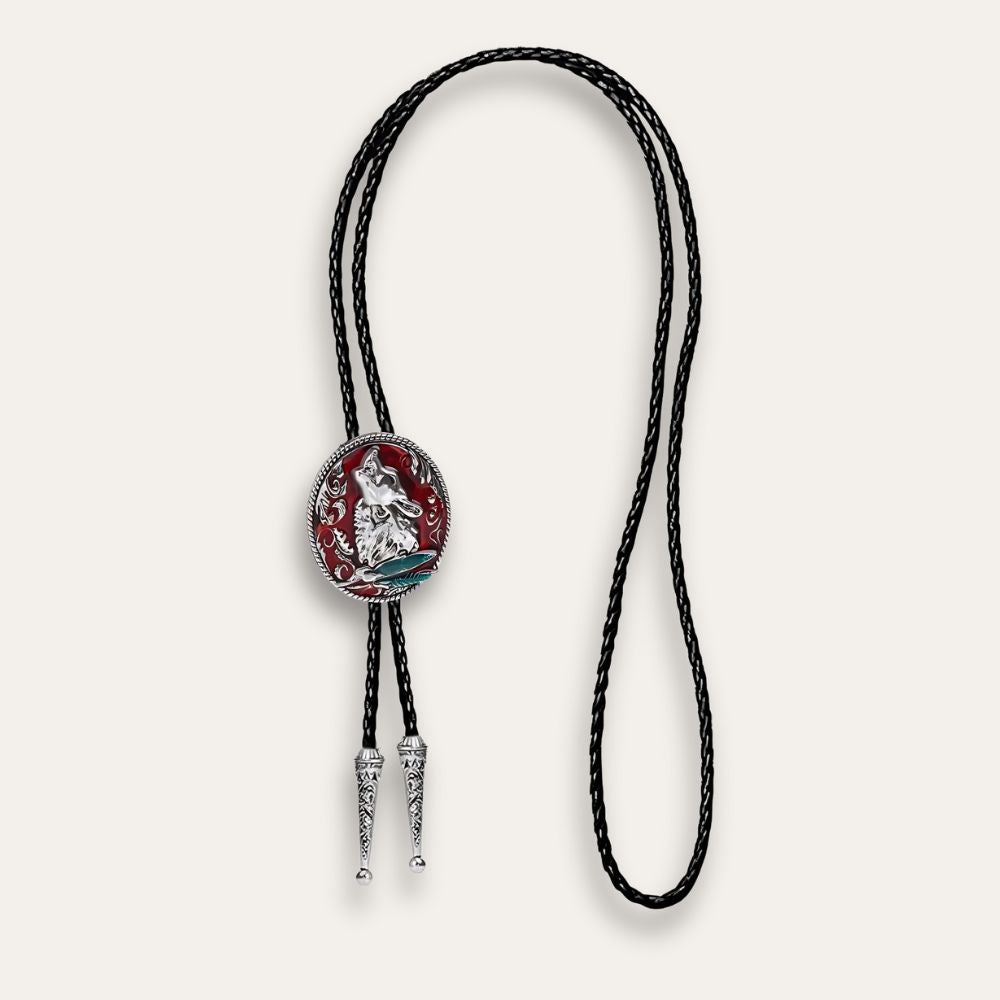 Arizona bolo tie, red finish