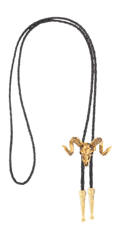 Baphomet bolo tie
