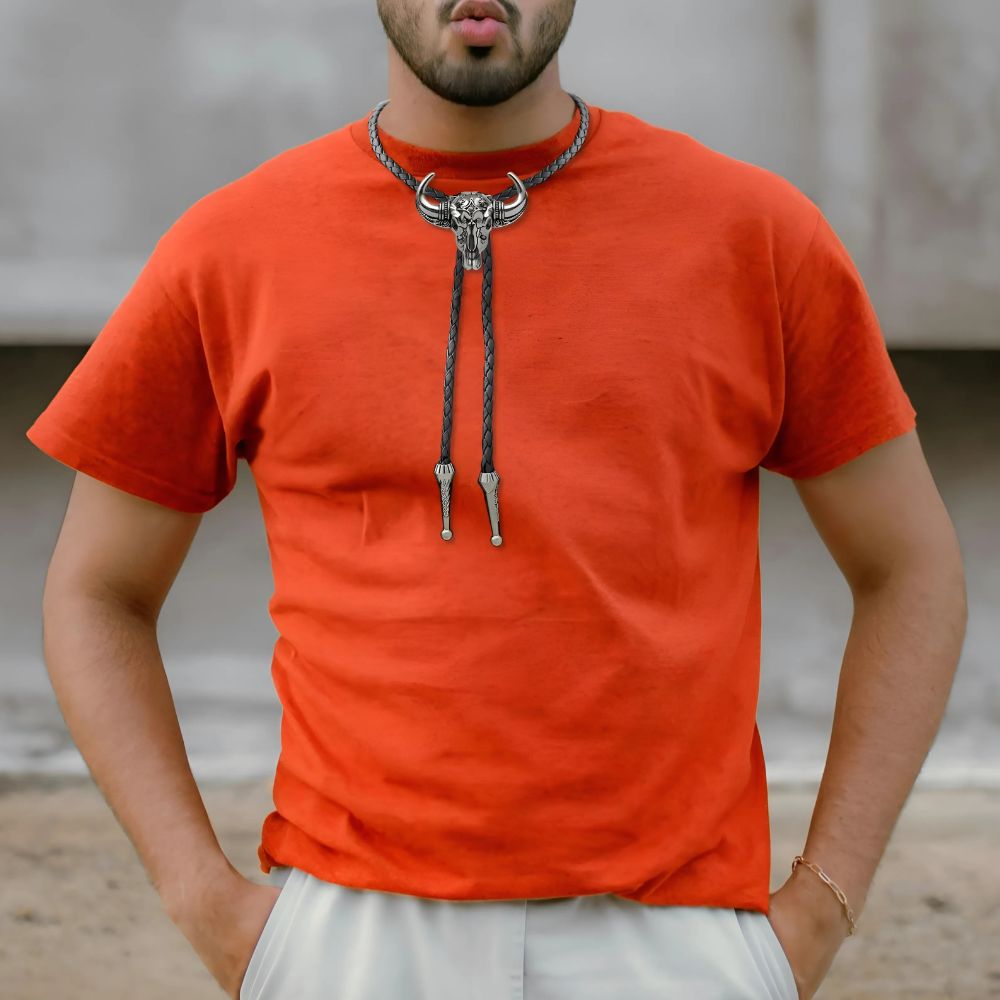 Bison bolo tie, photo 4
