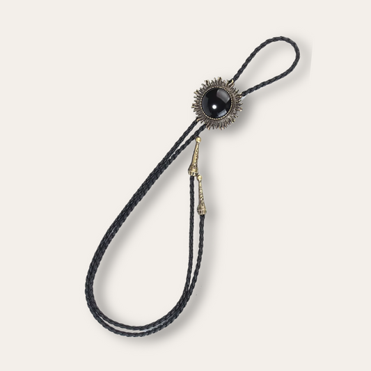 Black bolo tie