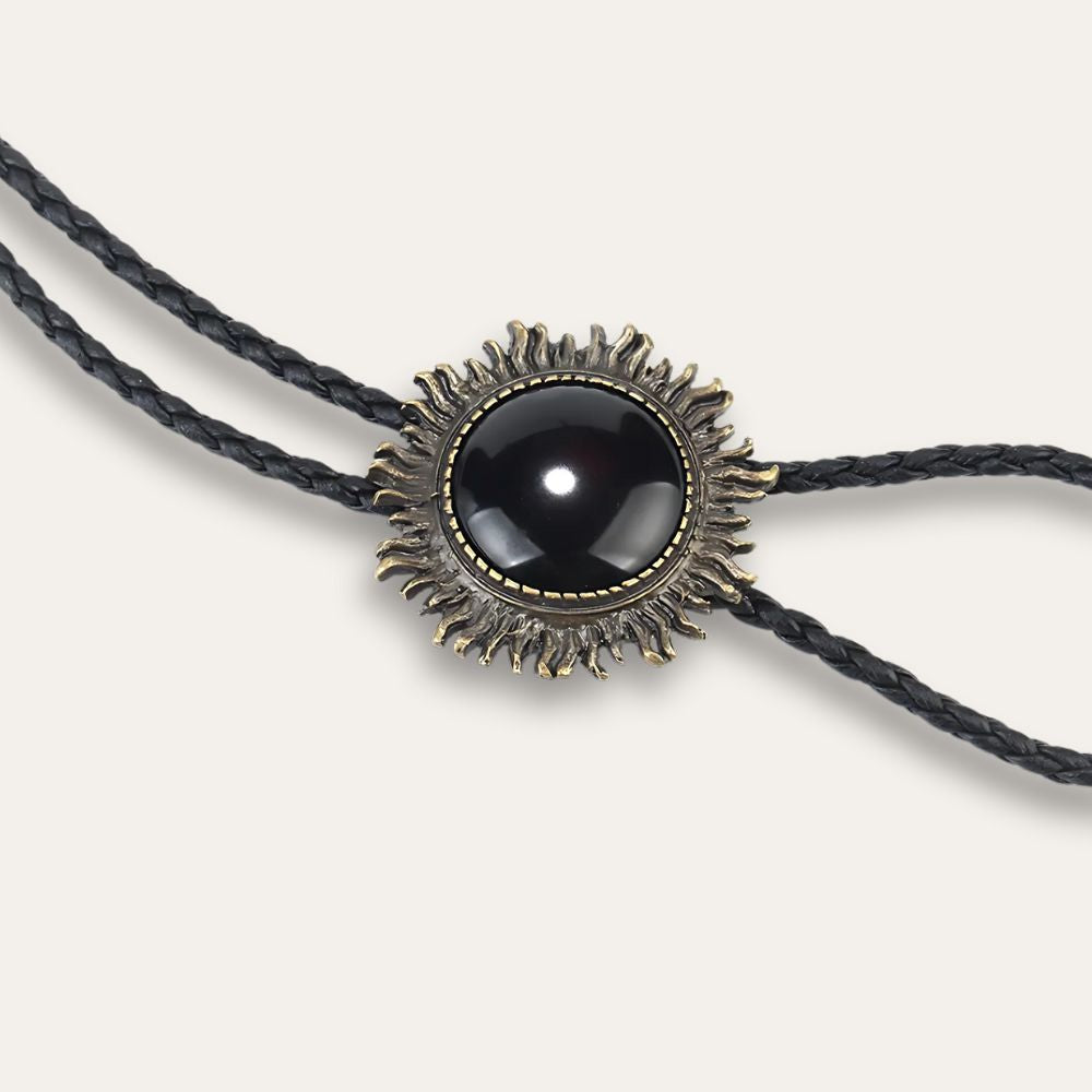 Black bolo tie