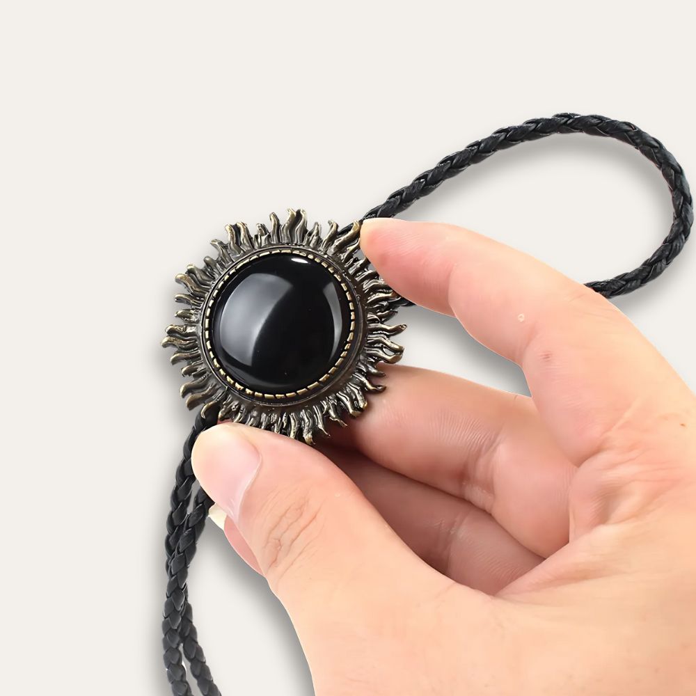 Black bolo tie, photo 6