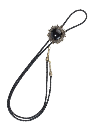 Black bolo tie