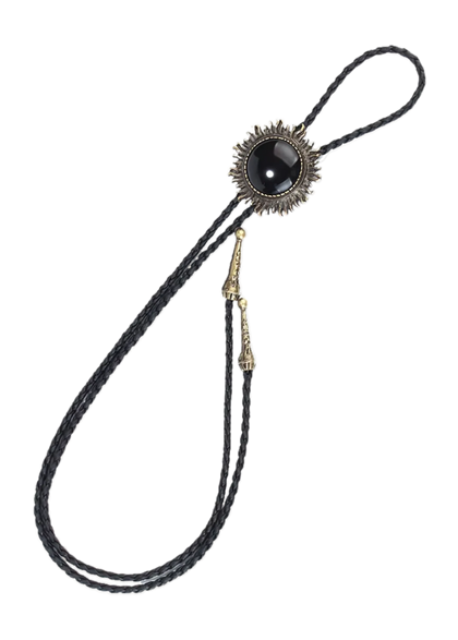 Black bolo tie