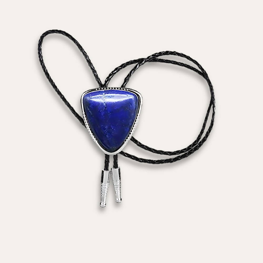 Blue bolo tie