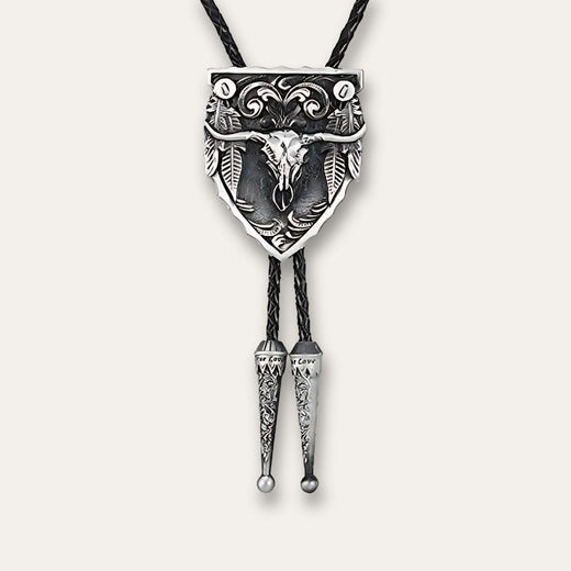 Buffalo Bolo Tie, black colorway
