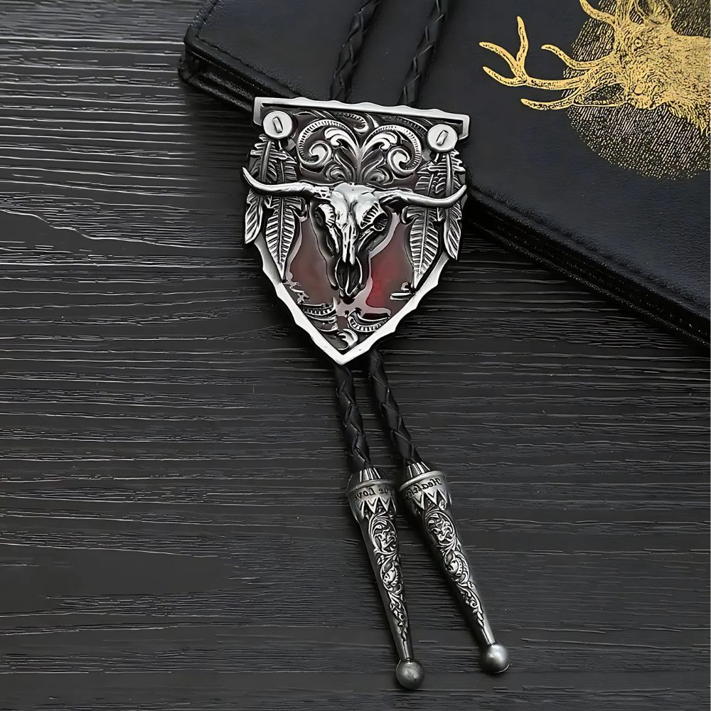 Buffalo bolo tie, photo 6