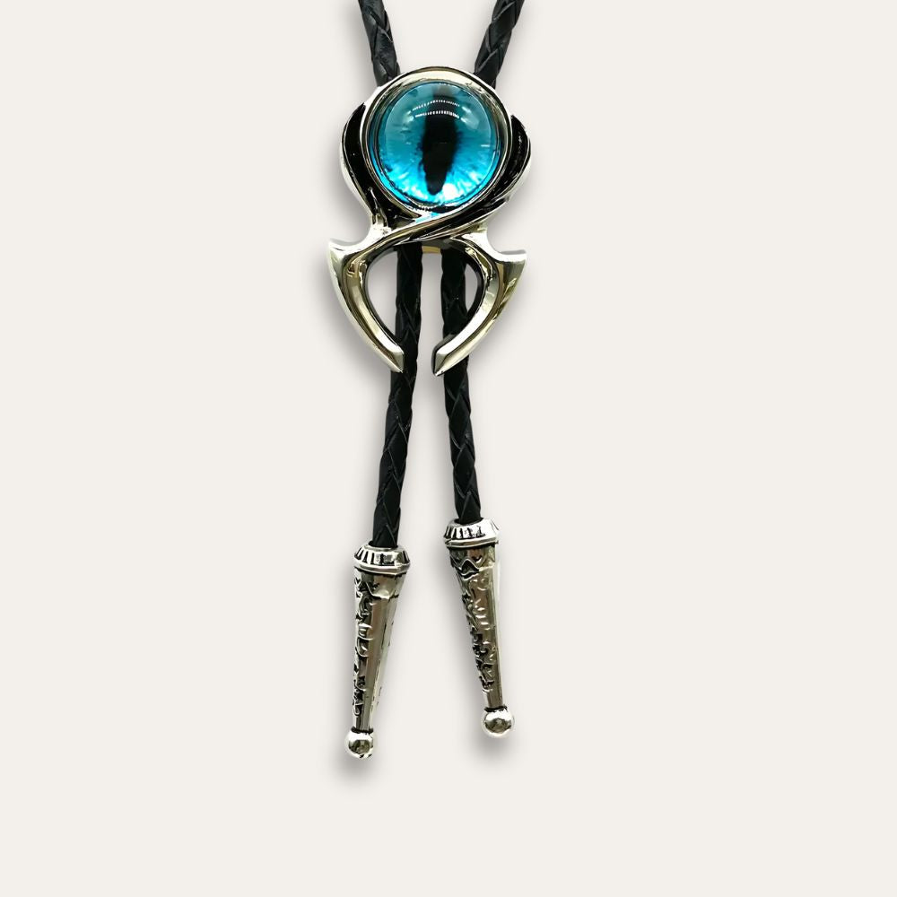 Cat eye bolo tie