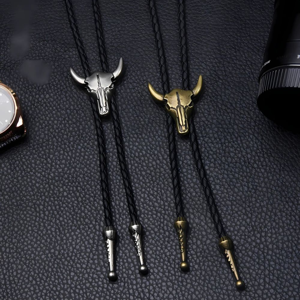 Cow bolo tie, photo 3