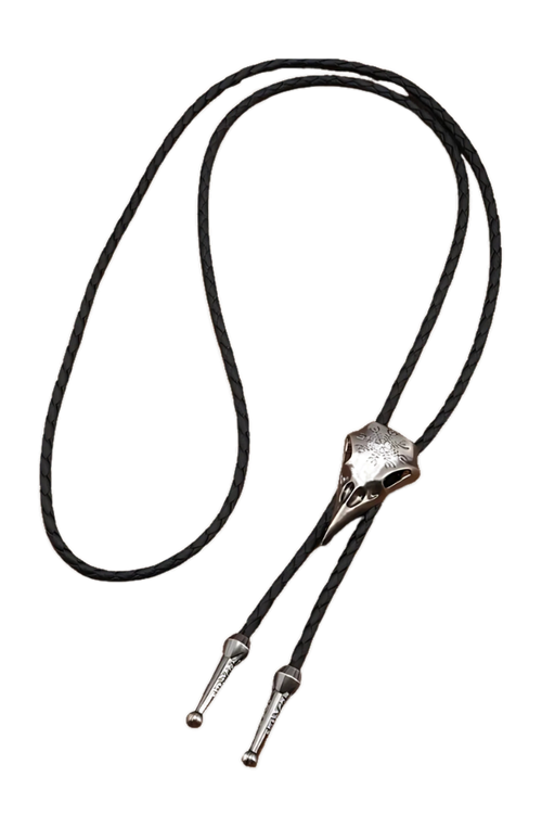 Crow Skull Bolo Tie