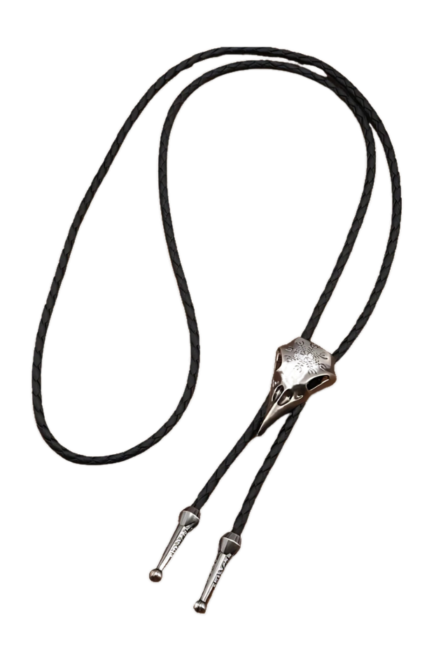 Crow Skull Bolo Tie