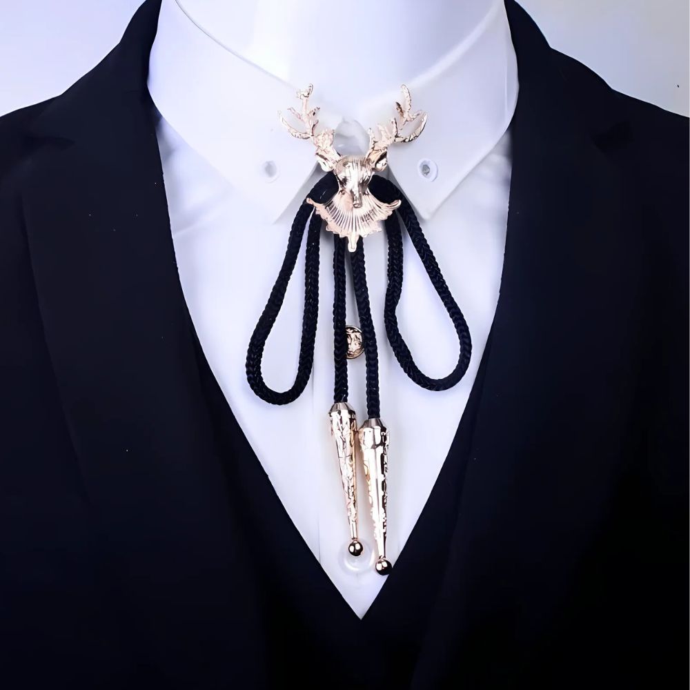 Deer bolo tie