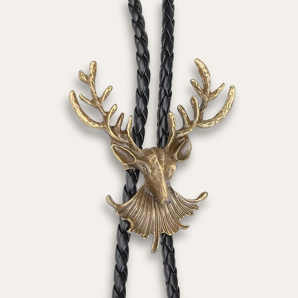 Deer bolo tie