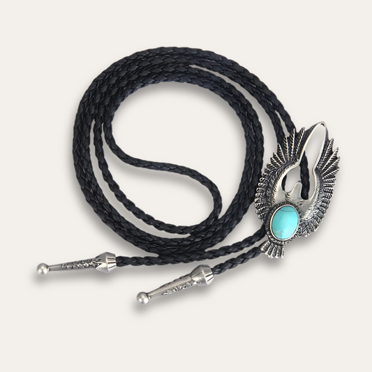 Eagle emblem bolo tie