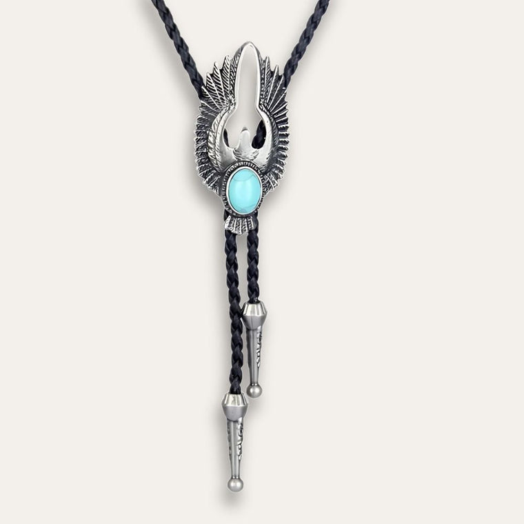 Eagle emblem bolo tie, photo 2
