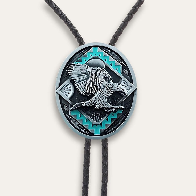 Eagle totem bolo tie, photo 2