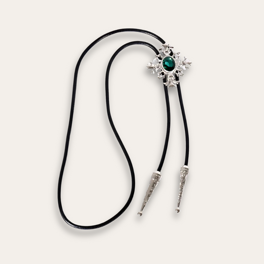 Emerald-Tone Bolo Tie, default title colorway