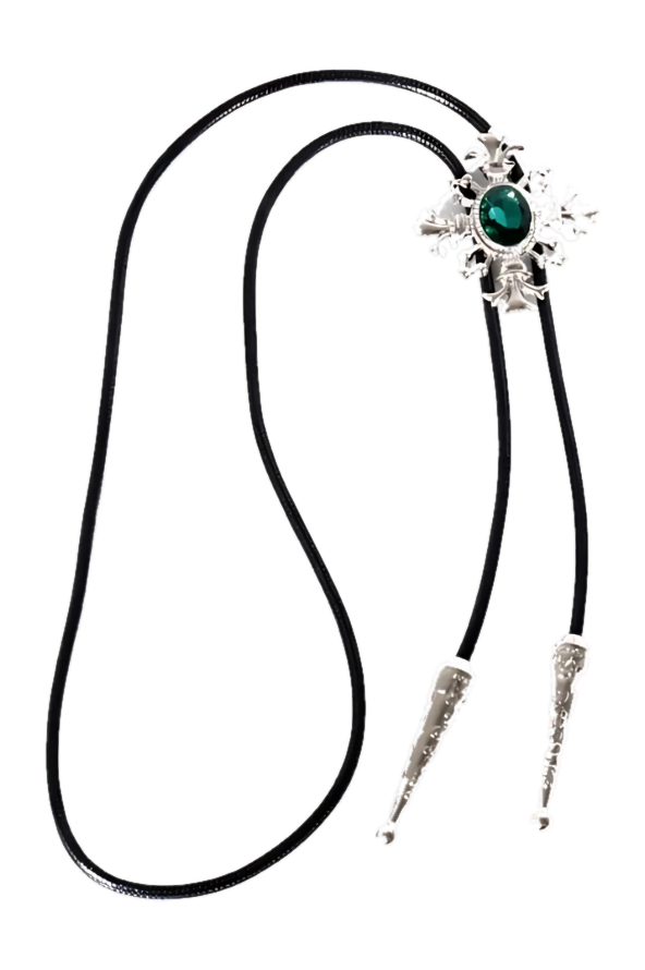 Emerald-Tone Bolo Tie