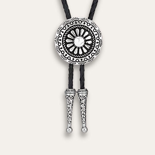 Flower Bolo Tie, white colorway