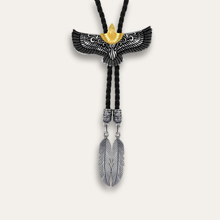 Flying eagle bolo tie, photo 2