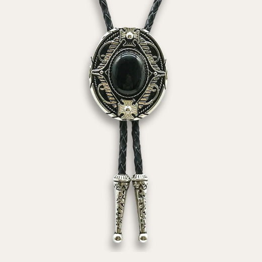 Goth Bolo Tie, black colorway