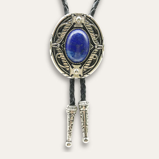 Goth Bolo Tie, blue colorway