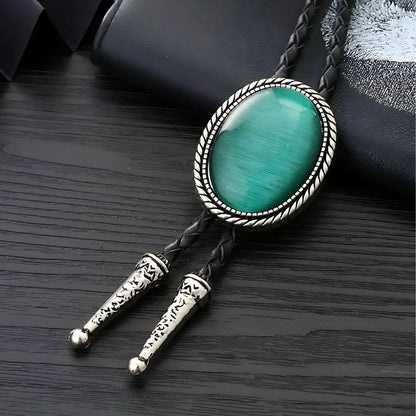 Green bolo tie