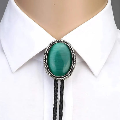 Green bolo tie