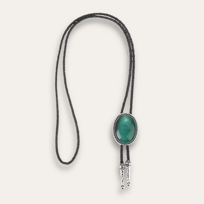 Green bolo tie