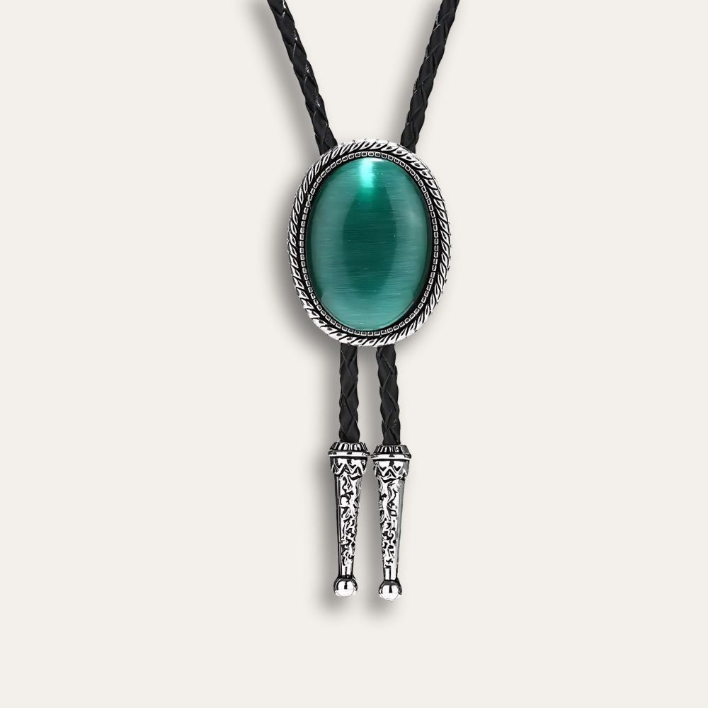 Green bolo tie