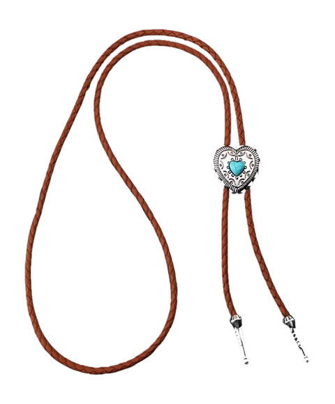 Heart bolo tie
