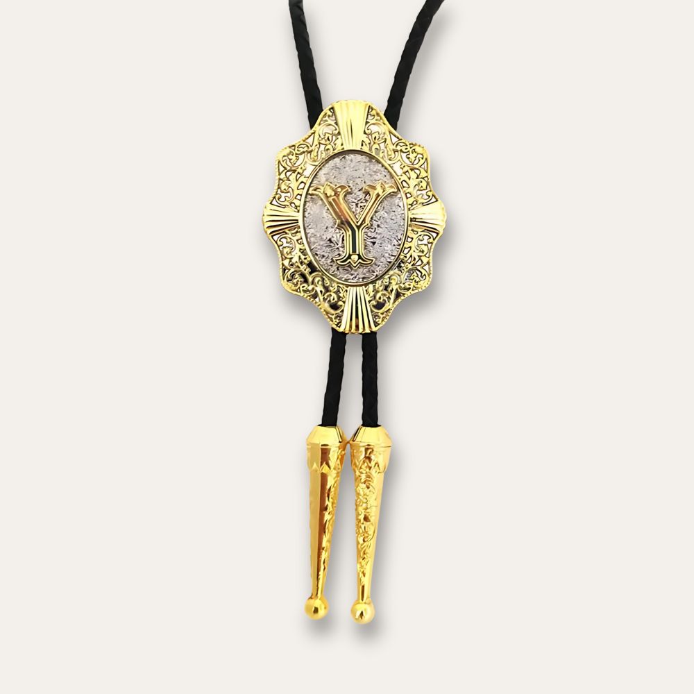 Letter bolo tie