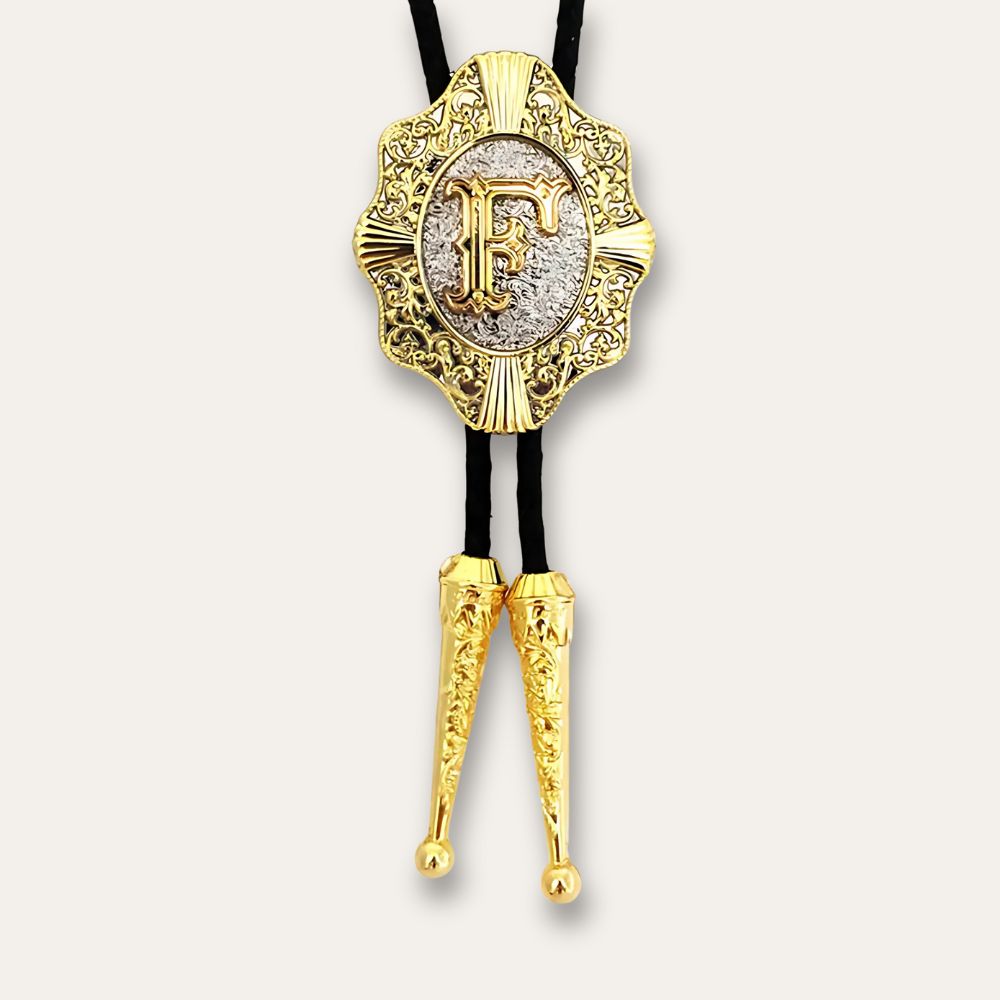 Letter bolo tie