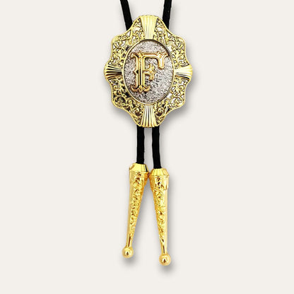 Letter bolo tie