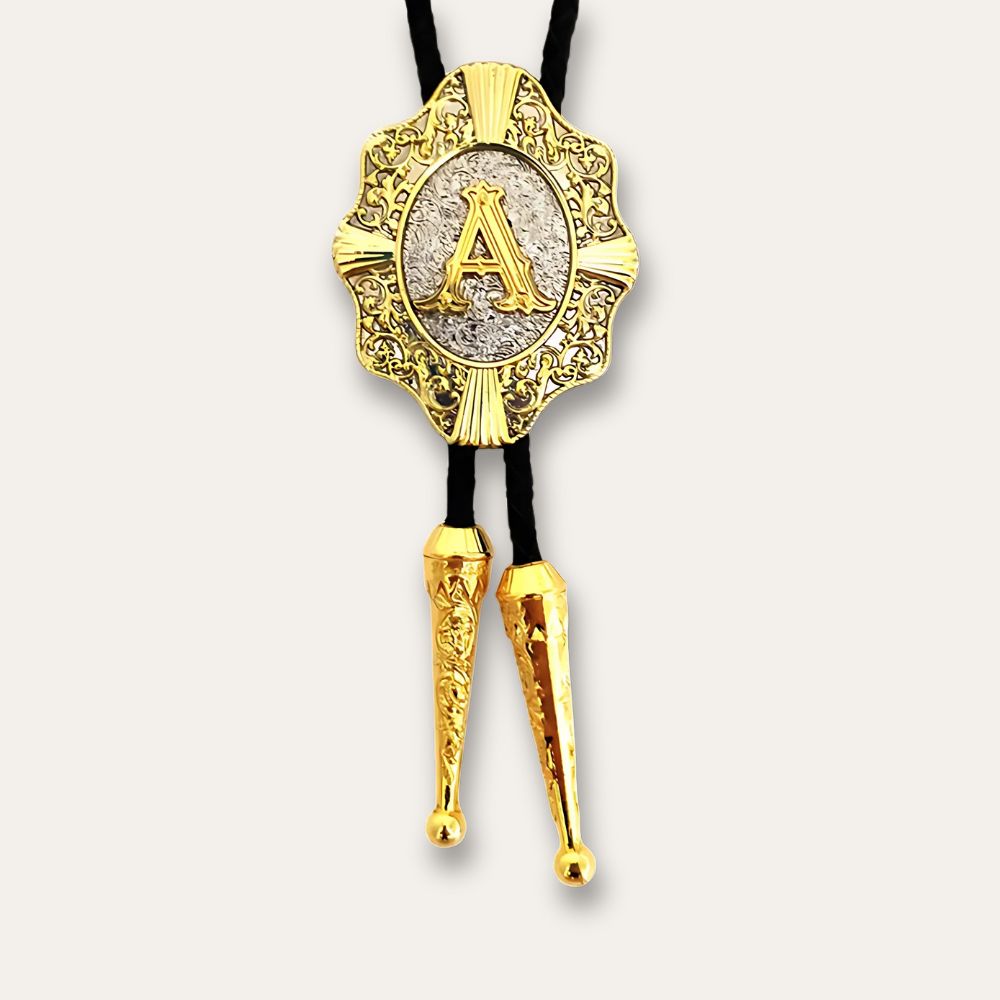 Letter bolo tie